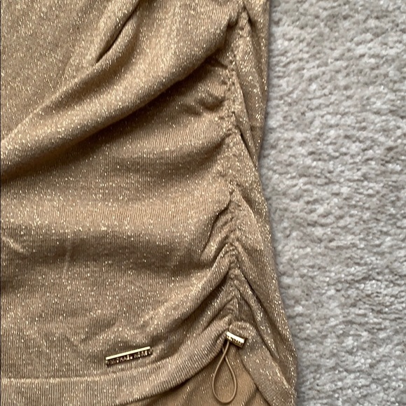 Michael Kors Metallic gold cowl neck - Picture 3 of 4